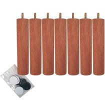 Kit 7 Pe Para Cama Box Casal Pés De Madeira 20cm Pé Palito Pés Para Móveis Mel Kit 7 Pe Para Cama Box Casal Pés De Madeira 20cm Pé Palito Pés Para Móveis Mel