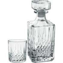 Kit 7 Peças Garrafa Copos Whisky HomeCo Vidro 750ML/340ML