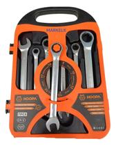 Kit 7 Peças Jogo Chave Ferramenta Combinada Catraca Boca Kit 7 Peças Jogo Chave Ferramenta Combinada Catraca Boca