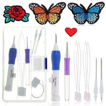Kit 7 Peças Para Bordados Ponto Cruz Caneta Agulha Kit 7 Peças Para Bordados Ponto Cruz Caneta Agulha