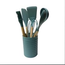 Kit 7 peças Utensílios de Cozinha Homeland Verde Claro. Kit 7 peças Utensílios de Cozinha Homeland Verde Claro.