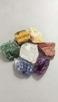 Kit 7 Pedras Naturais Brutas Chakras Kit 7 Pedras Naturais Brutas Chakras