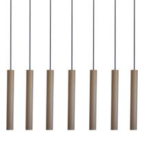 Kit 7 Pendente Luminária Tubo Fendi 30 Cm