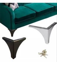 Kit 7 Pés Curve 12Cm Para Sofás, Poltronas Móveis Em Geral