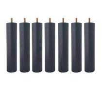 Kit 7 Pés De Cama Box Baú 20cm Casal Pés De Madeira Kit Pés Palito Kit 7 Pés De Cama Box Baú 20cm Casal Pés De Madeira Kit Pés Palito