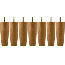 Kit 7 Pés Para Móveis Cama Casal Pé Para Cama Box Em Madeira Kit 7 Pés Para Móveis Cama Casal Pé Para Cama Box Em Madeira