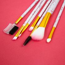 Kit 7 Pincéis Conjunto Pincel Precisão Contorno Base Blush Kit 7 Pincéis Conjunto Pincel Precisão Contorno Base Blush