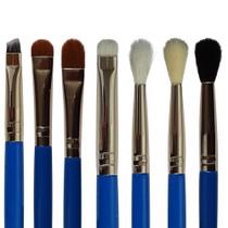 Kit 7 Pincéis Maquiagem Lully Makeup Cerdas Macias Sintéticas e Naturais Kit 7 Pincéis Maquiagem Lully Makeup Cerdas Macias Sintéticas e Naturais