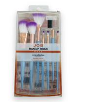 Kit 7 Pincéis Maquiagem Profissional - Cores Sortidas