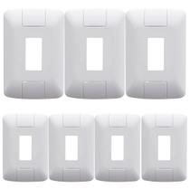 Kit 7 Placa 1 Modulo Vertical 4x2 Tramontina Aria Branco Kit 7 Placa 1 Modulo Vertical 4x2 Tramontina Aria Branco