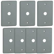 Kit 7 Placa 4x2 Furo Central Silentoque Pial 8508 Cinza