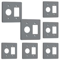 Kit 7 Placa 4x4 1 Posto Redondo + 3 Teclas Silentoque 8535 Kit 7 Placa 4x4 1 Posto Redondo + 3 Teclas Silentoque 8535