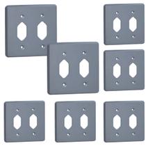 Kit 7 Placa 4x4 Cinza Pial 54391 2 Tomadas Pb Silentoque