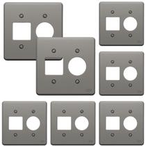Kit 7 Placa 4x4 Posto Tomada + 2 Interruptor Legrand 8525