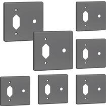 Kit 7 Placa 4x4 Posto Tomada + Saída De Fio Legrand 54395