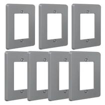 Kit 7 Placa Espelho 4x2 Cinza Silentoque 8503 Pial Kit 7 Placa Espelho 4x2 Cinza Silentoque 8503 Pial