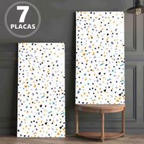 Kit 7 Placas Adesiva 3D Mármore Vinílico 30x60cm À Prova d'água e À prova de Óleo