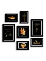 Kit 7 Placas Quadros Decorativos Antes de Tudo fé Gratidão Deus Kit 7 Placas Quadros Decorativos Antes de Tudo fé Gratidão Deus