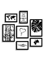 Kit 7 Placas Quadros Decorativos Sala Quarto Tema Durma com Ideias Kit 7 Placas Quadros Decorativos Sala Quarto Tema Durma com Ideias