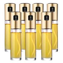 Kit 7 Porta Azeite Vinagre Spray Galheteiro Dosador Aço Inox 100ml