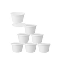 Kit 7 Potes Redondo Com Tampa Lacre 1200ml