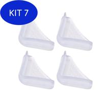 Kit 7 Protetor De Silicone Para Cantos E Quinas Segurança