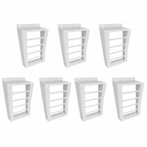 Kit 7 Protetor Grade P/ Porteiro Eletrônico Interfone Universal Branco