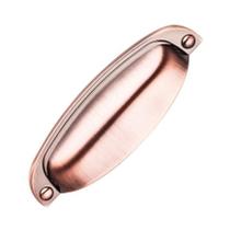 Kit 7 Puxadores Concha Cobre Fosco 96mm Moveis Antique Kit 7 Puxadores Concha Cobre Fosco 96mm Moveis Antique