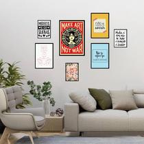 Kit 7 Quadro Decorativos Frases Motivacionais