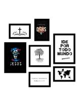 kit 7 Quadros Decorativos Leão Religioso Frases Bibilicas Motivacionais Diversos kit 7 Quadros Decorativos Leão Religioso Frases Bibilicas Motivacionais Diversos
