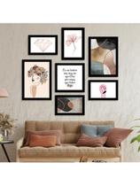 Kit 7 Quadros Decorativos Placas Eu Me Lembro Flamingo Kit 7 Quadros Decorativos Placas Eu Me Lembro Flamingo