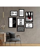 Kit 7 Quadros Decorativos Placas Feminis Ohlala Kit 7 Quadros Decorativos Placas Feminis Ohlala