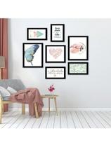 Kit 7 Quadros Decorativos Placas Infantil Quem Colhe Fé Borboleta Kit 7 Quadros Decorativos Placas Infantil Quem Colhe Fé Borboleta