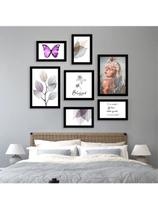 Kit 7 Quadros Decorativos Placas Voar Borboleta Kit 7 Quadros Decorativos Placas Voar Borboleta