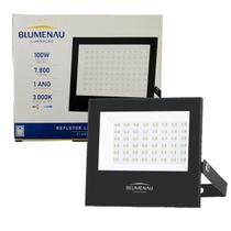 Kit 7 Refletor Led Slim 100w Branco Quente 3000K IP66 Luz AMARELA Kit 7 Refletor Led Slim 100w Branco Quente 3000K IP66 Luz AMARELA
