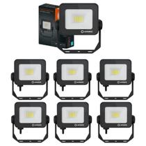 Kit 7 Refletores Led Floodlight Compact Core 10w 5000k Ip65 Ledvance Osram