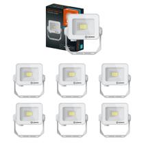 Kit 7 Refletores Led Floodlight Compact Core ip65 Branco 10w 5000k Osram