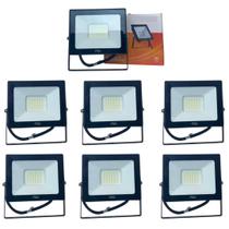 Kit 7 Refletores Led Philips Pila 30w Ip65 Holofote 6500k Kit 7 Refletores Led Philips Pila 30w Ip65 Holofote 6500k