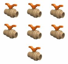 Kit 7 Registro De Esfera Soldável C/união 50mm - Tigre