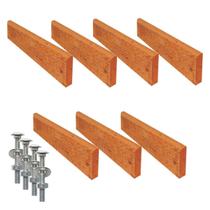 Kit 7 Réguas Pé de Banco Madeira Acabada Verniz 150x5,5x2cm Kit 7 Réguas Pé de Banco Madeira Acabada Verniz 150x5,5x2cm