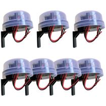 Kit 7 Relé Fotocélula Sensor Bivolt Com Suporte 127v 220v