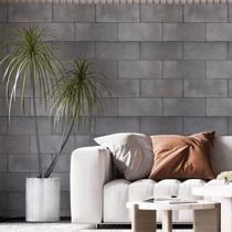 Kit 7 Rolos Papel De Parede Adesivo Bloco De Cimento 3,0M