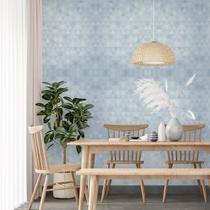 Kit 7 Rolos Papel De Parede Adesivo Triângulo ul 3,0M