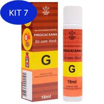 Kit 7 Segred Love Pirocaexana Gel Para Sexo Oral Sensação Ice 18Ml