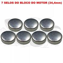 Kit 7 Selo Água Bloco Motor 34,4mm Gm Vectra
