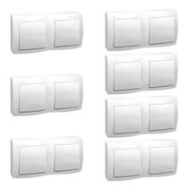 Kit 7 Sistema X 2 Interruptor Simples Legrand 10a 250v Kit 7 Sistema X 2 Interruptor Simples Legrand 10a 250v