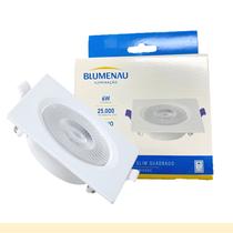 Kit 7 Spot Super Led Quadrado Embutir 6w Branco Neutro 4100K Kit 7 Spot Super Led Quadrado Embutir 6w Branco Neutro 4100K