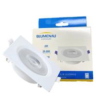 Kit 7 Spot Super Led Quadrado Embutir 6w Branco Neutro 4100K