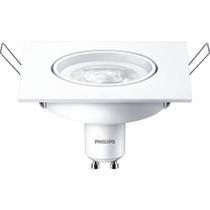 Kit 7 Spots Led Quadrado 5W 350Lm Gu10 Bivolt Philips Kit 7 Spots Led Quadrado 5W 350Lm Gu10 Bivolt Philips