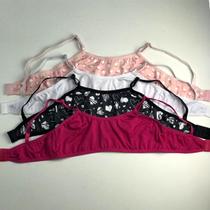 Kit 7 Sutiã Infantil Top Sem Bojo Lingerie Infanto Juvenil